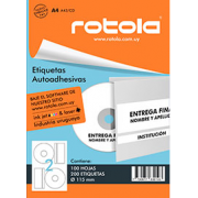 ETIQUETA ROTOLA A41/CD X10